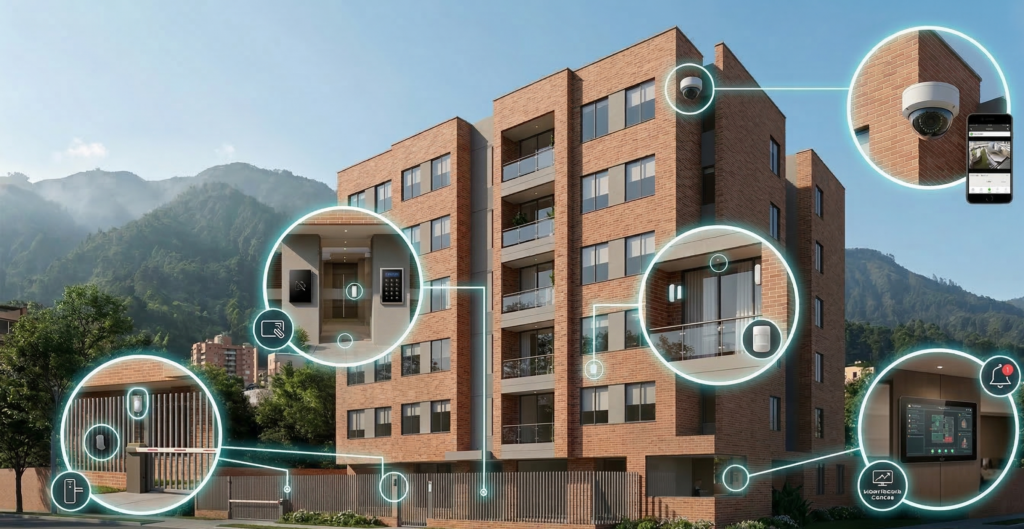 edificio capas seguridad